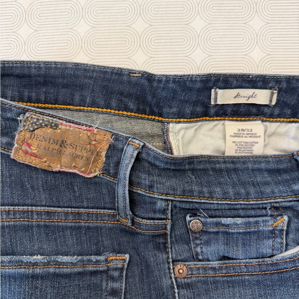Denim & Supply Ralph Lauren Dark Blue Straight Jeans - Picture 5 of 8